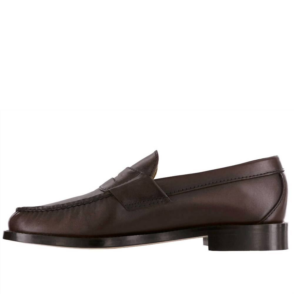 NEW SAS men's penny 40 slip on loafer - medium width in cordovan - Picture 2 of 6